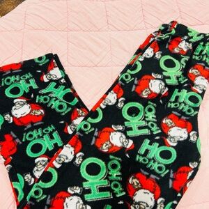 Festive Santa Kids Pajama Pants
